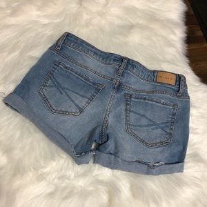 Aeropostale Shorts - Aeropostale Medium Wash Midi Distressed Shorts Aeropostale Shorts - Aeropostale Medium Wash Midi Distressed Shorts